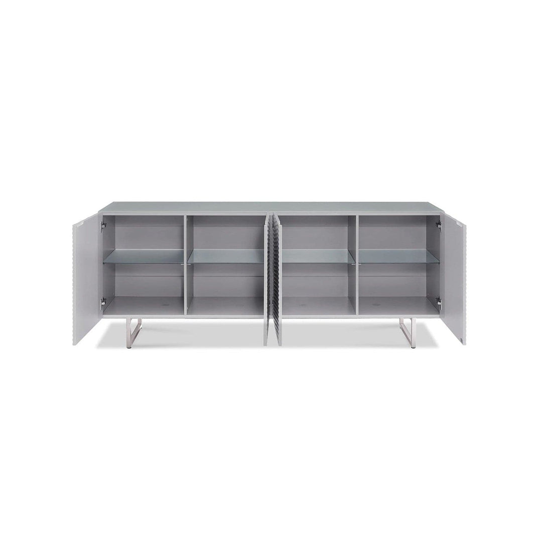 Wally Buffet-Whiteline Modern Living-WHITELINE-SB1179-GRY-Sideboards & CredenzasGray-4-France and Son