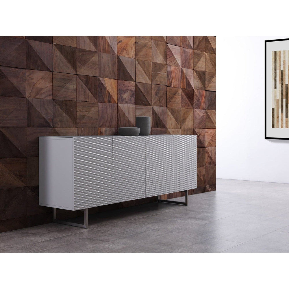 Wally Buffet-Whiteline Modern Living-WHITELINE-SB1179-GRY-Sideboards & CredenzasGray-2-France and Son