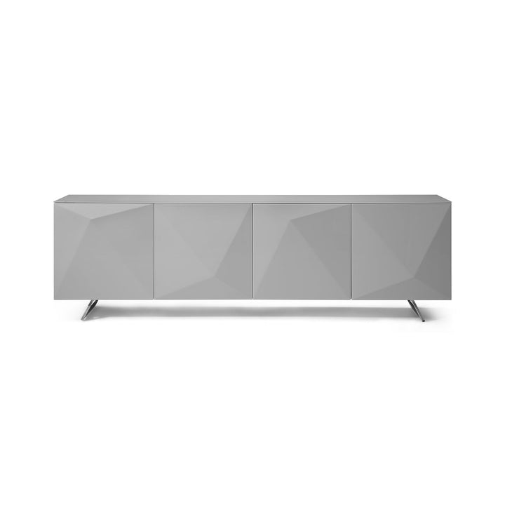 Samantha Buffet-Whiteline Modern Living-WHITELINE-SB1193-GRY-Sideboards & CredenzasGrey-1-France and Son