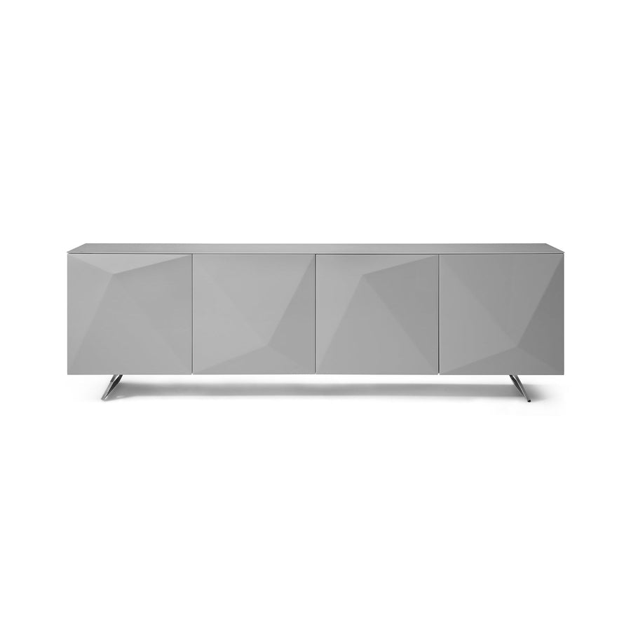 Samantha Buffet-Whiteline Modern Living-WHITELINE-SB1193-GRY-Sideboards & CredenzasGrey-1-France and Son