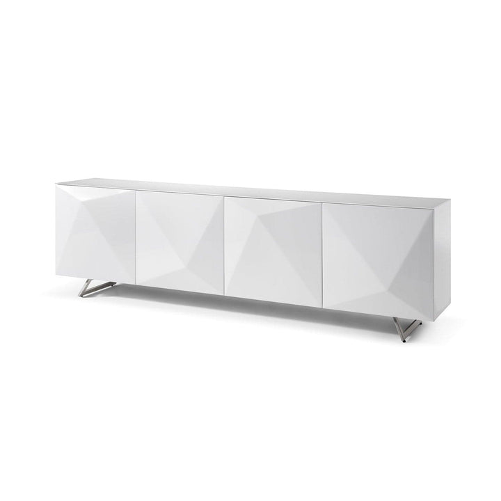 Samantha Buffet-Whiteline Modern Living-WHITELINE-SB1193-GRY-Sideboards & CredenzasGrey-7-France and Son