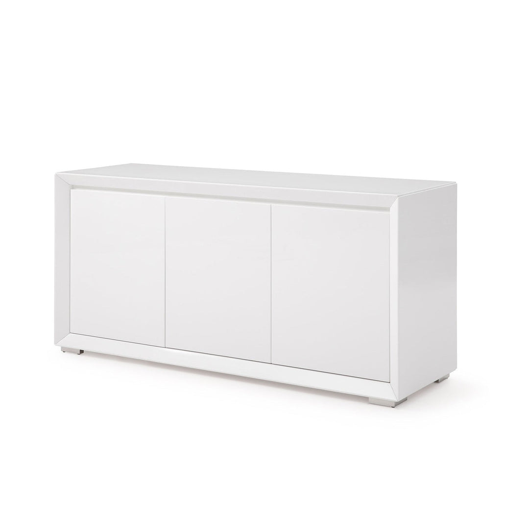 Norbury Buffet-Whiteline Modern Living-WHITELINE-SB1613-WHT-Sideboards & Credenzas-3-France and Son