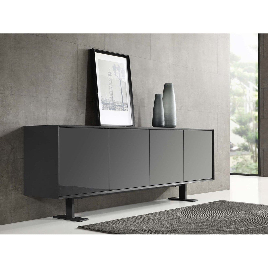 Densy Buffet-Whiteline Modern Living-WHITELINE-SB1650-DGRY-Sideboards & Credenzas-2-France and Son