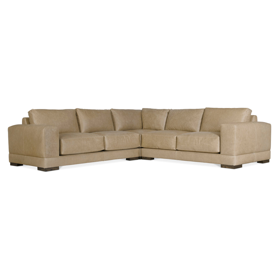 Lars Leather 3-Piece Sectional