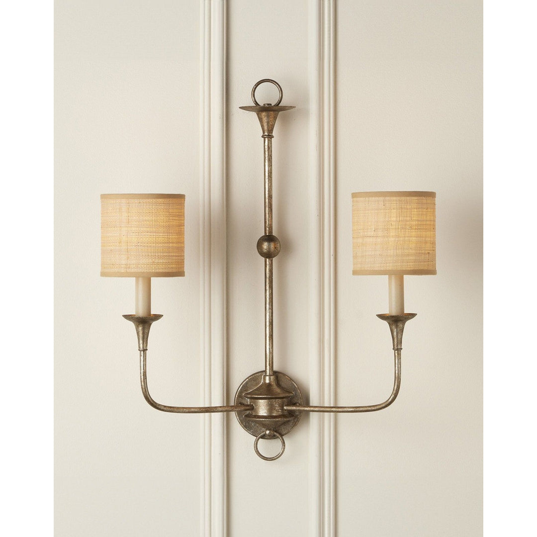 Nottaway Champagne Double-Light Wall Sconce