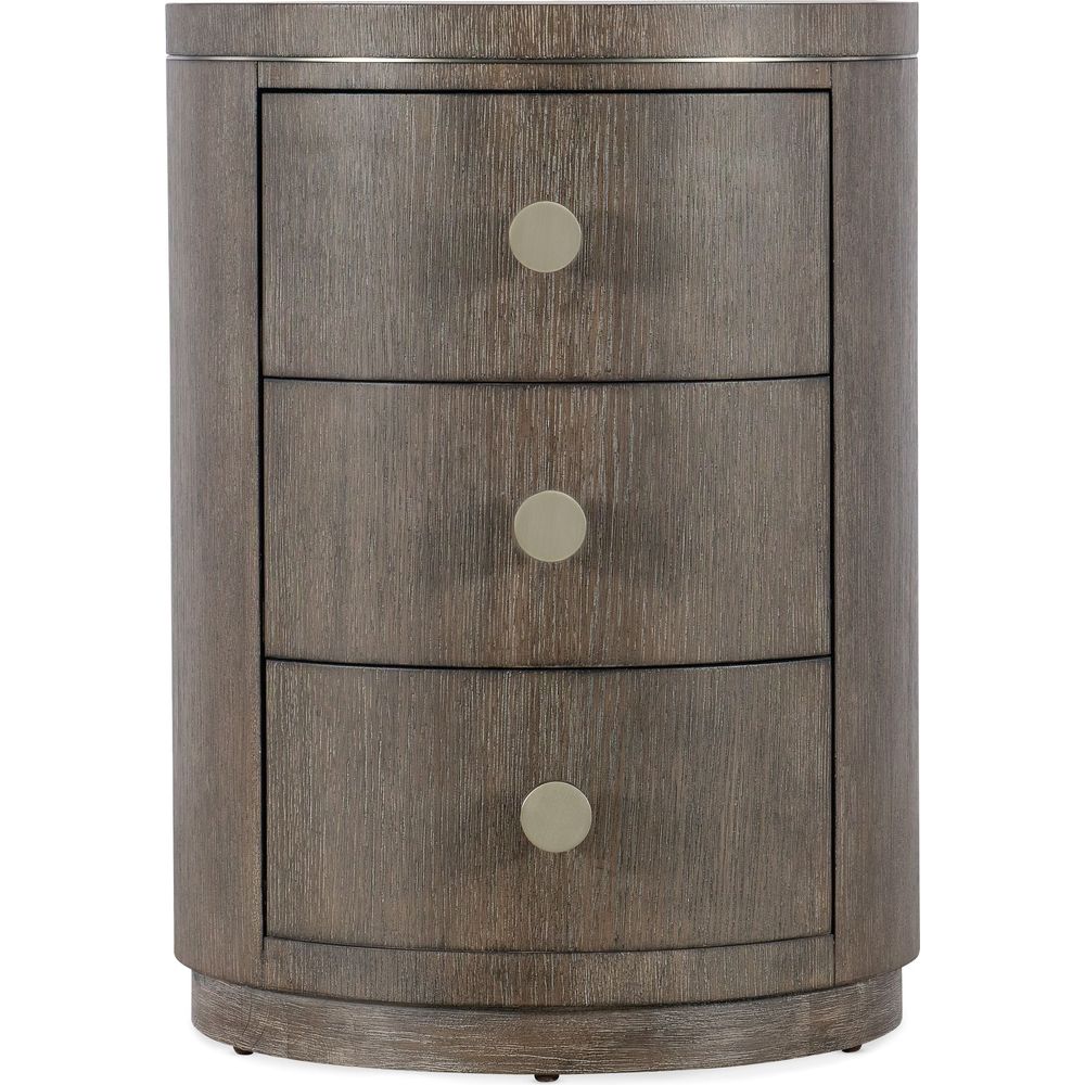 Nightstands Modern Mood Round Nightstand - Dark Wood