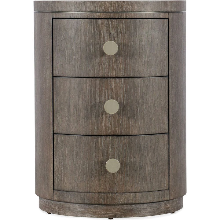 Nightstands Modern Mood Round Nightstand - Dark Wood