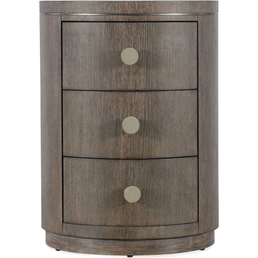 Nightstands Modern Mood Round Nightstand - Dark Wood