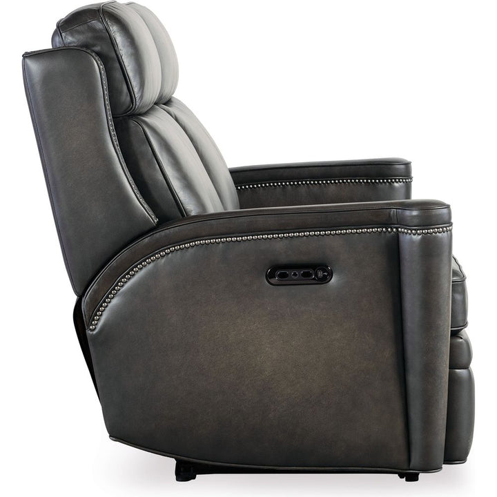 Hamilton Power Loveseat with Power Headrest - Grey