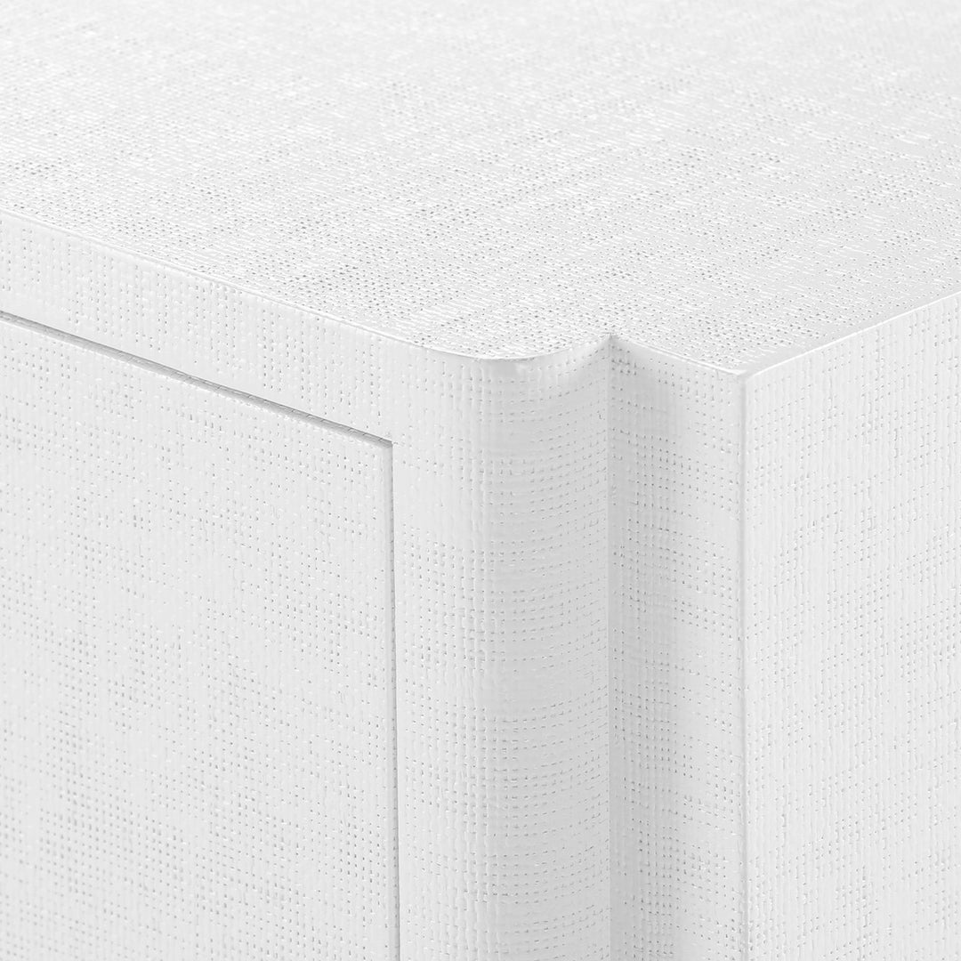 Pavel 3-Drawer Side Table, Chiffon White