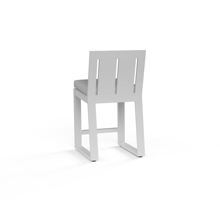 Outdoor Bar & Counter Stools Newport Counter Stool in Cast Silver, No Welt
