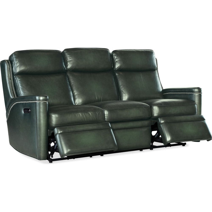 Sofas: Recliners Tennyson Power Sofa with Power Headrest - Green