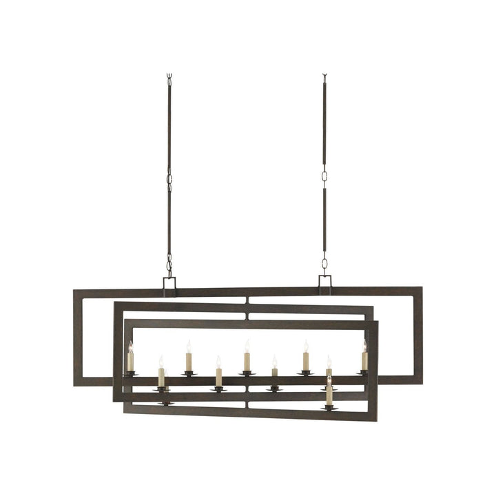 Middleton Bronze Rectangular Chandelier