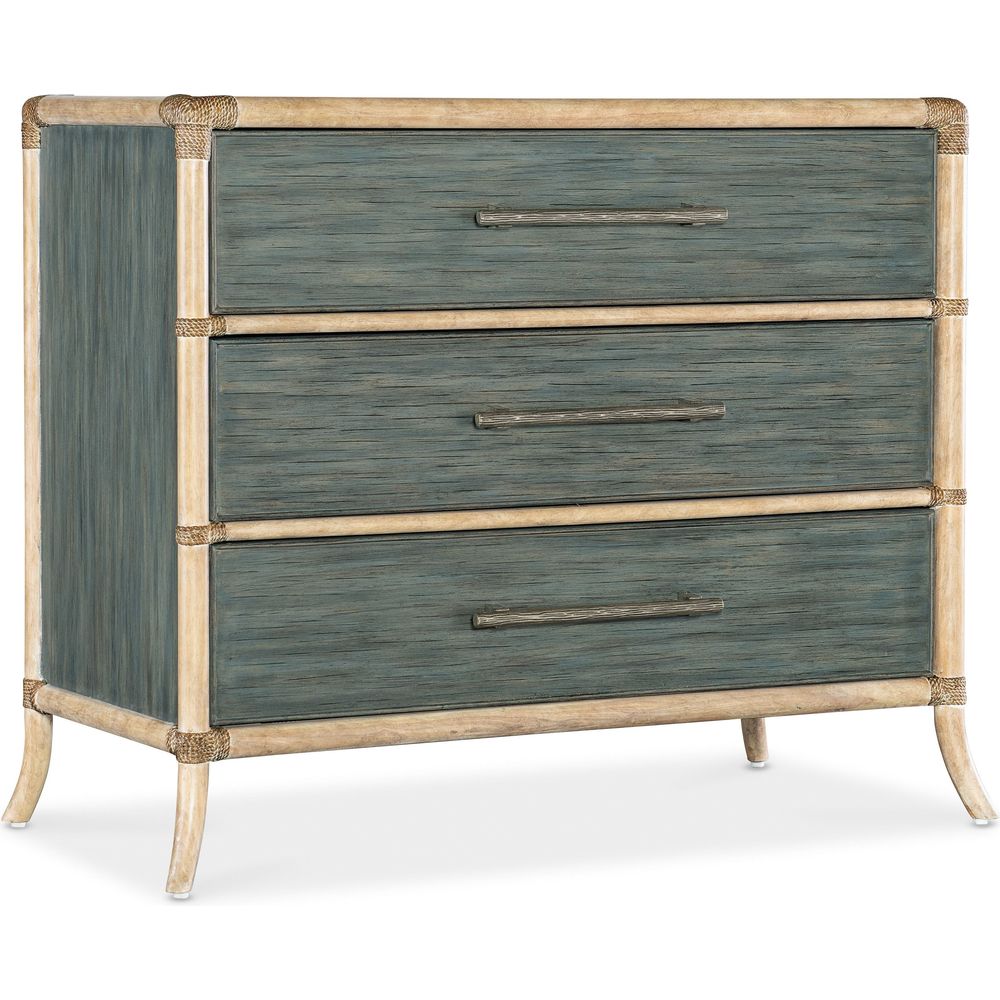 Dressers & Chests Retreat Pole Rattan Chest - Blues