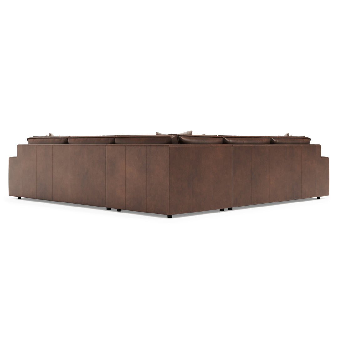 Nest 3-Piece Corner Leather Sectional