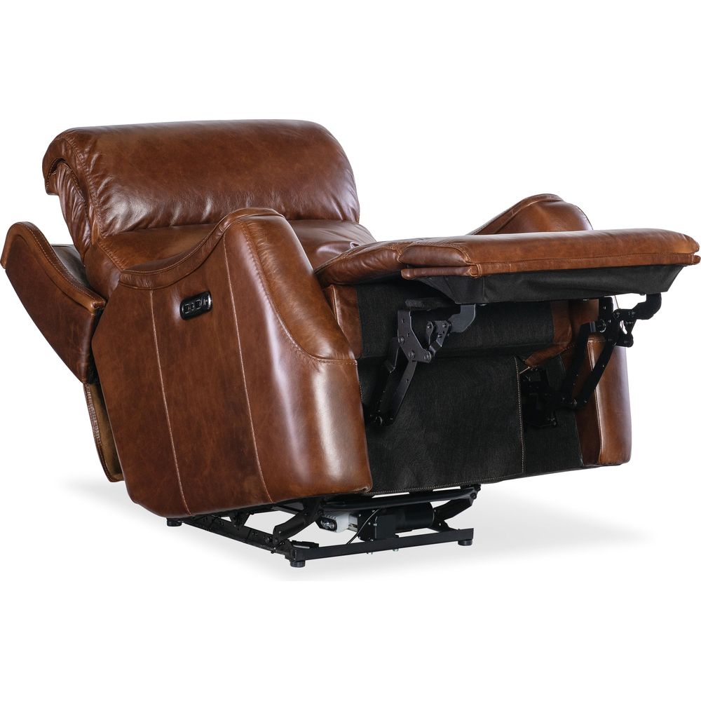 Lounge Chairs: Recliners Harlan Zero Gravity Power Recliner with Power Headrest - Brown