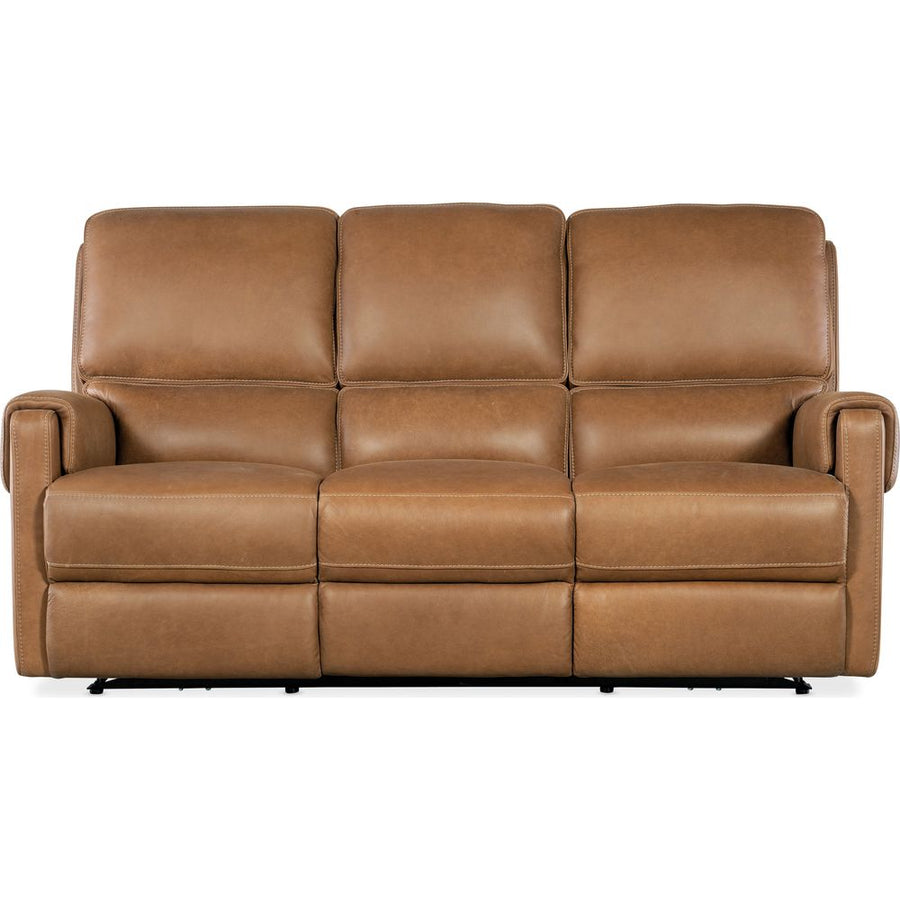 Sofas: Recliners Bishop Sofa with Power Recline & Power Headrest - Brown