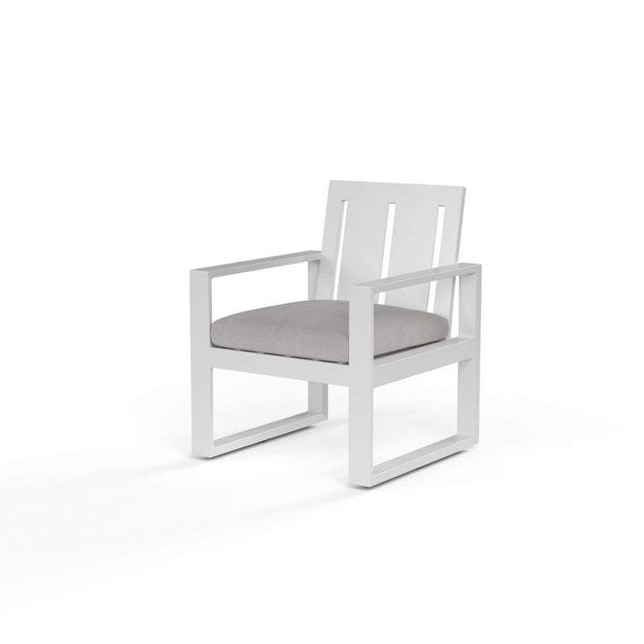 Outdoor Dining Chairs Newport Dining Chair in Cast Silver, No Welt