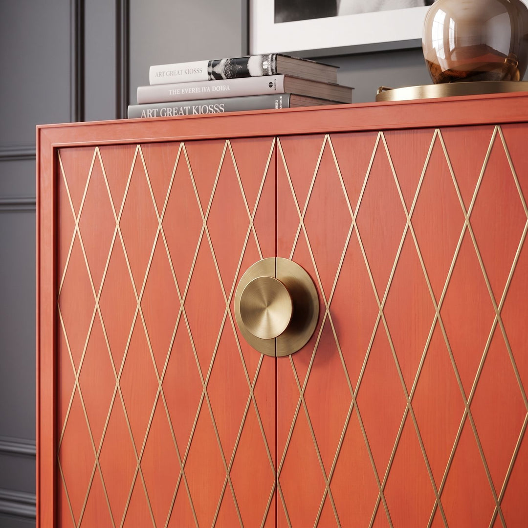 Boulevard Accent Chest — Red