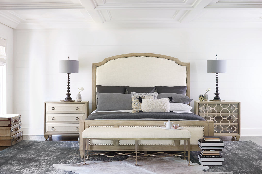 Santa Barbara Upholstered King Panel Bed