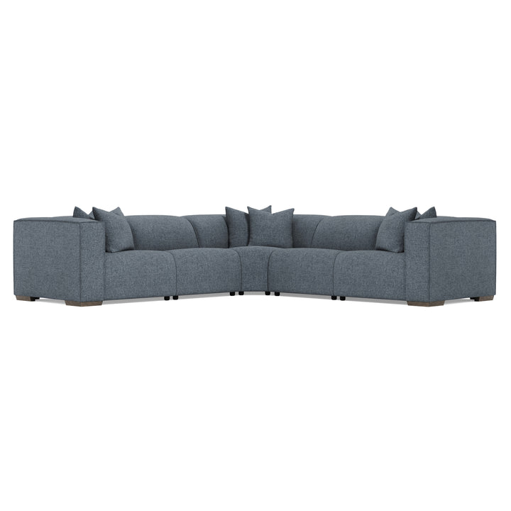 Bliss Fabric 5-Piece Power Motion Sectional Recliner