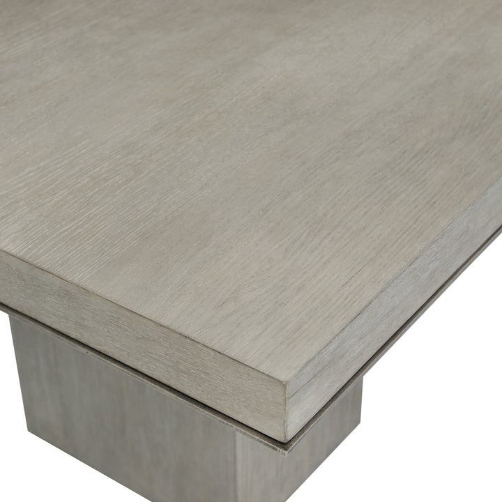Linea Rectangular Dining Table in Cerused Greige