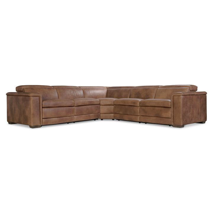 Lioni Leather 3-Piece Power Motion Sectional Recliner