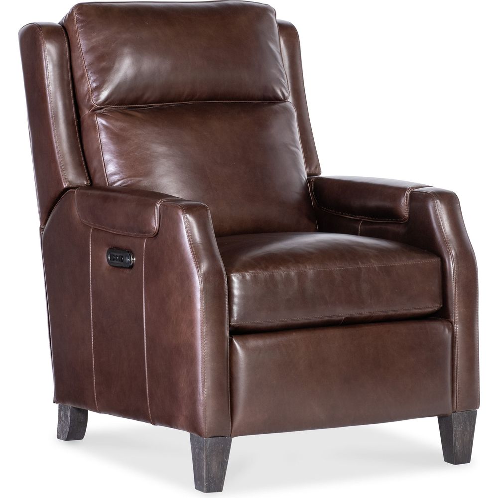 Lounge Chairs: Recliners Nelson Power Recliner w/Power Headrest - Dark Brown