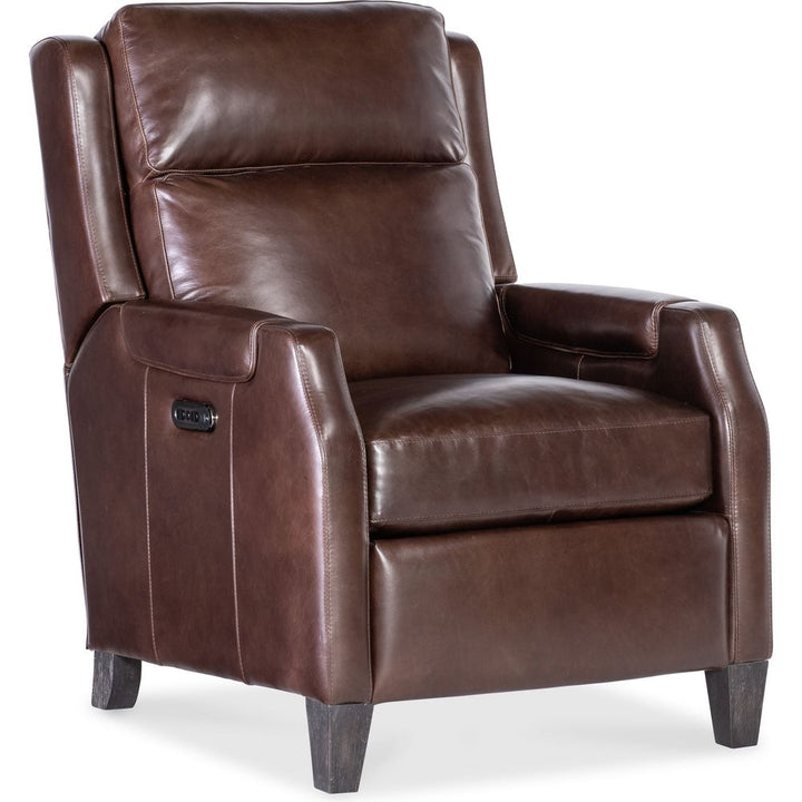 Lounge Chairs: Recliners Nelson Power Recliner w/Power Headrest - Dark Brown
