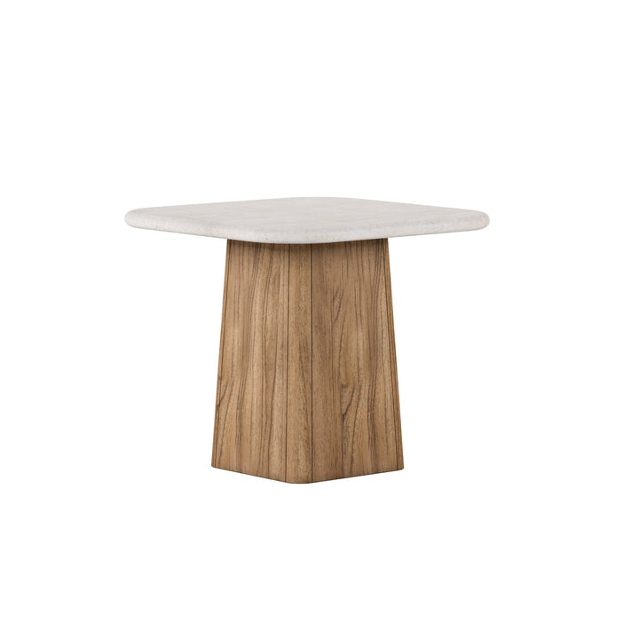 Portico Accent Table - Brown, White