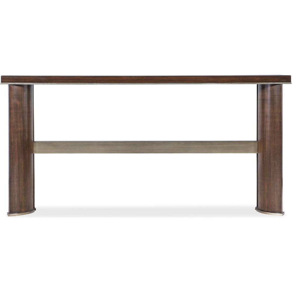Console Tables Melange Contours Console - Dark Wood