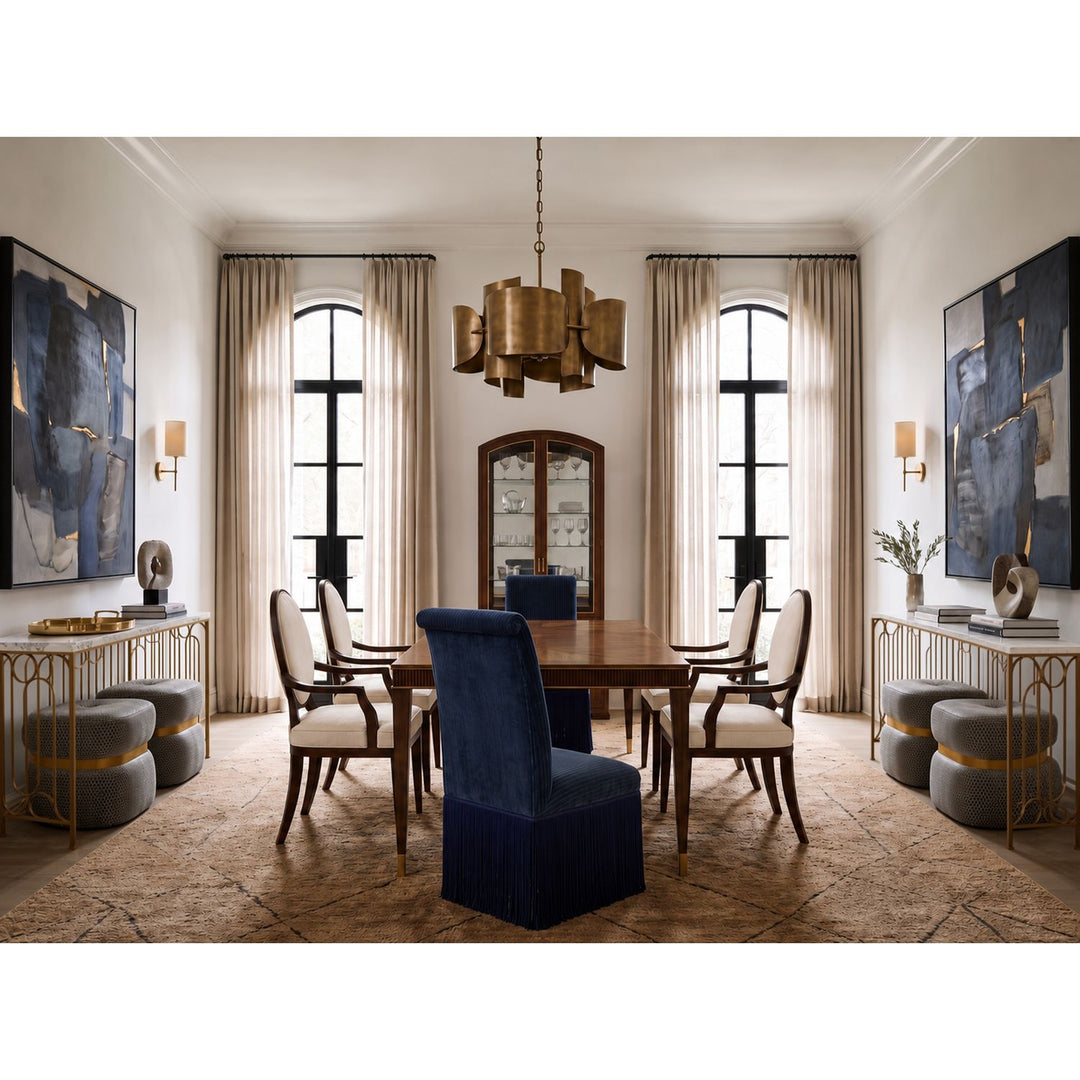 Boulevard Console Table — Marble / Brass