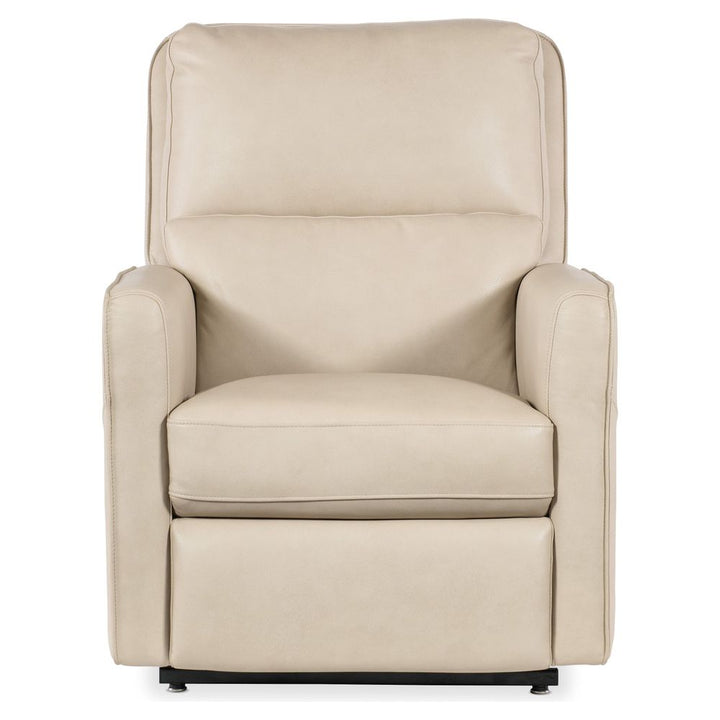 Velour Power Recliner w/ Power Headrest, Lumbar, and Lift - Beige