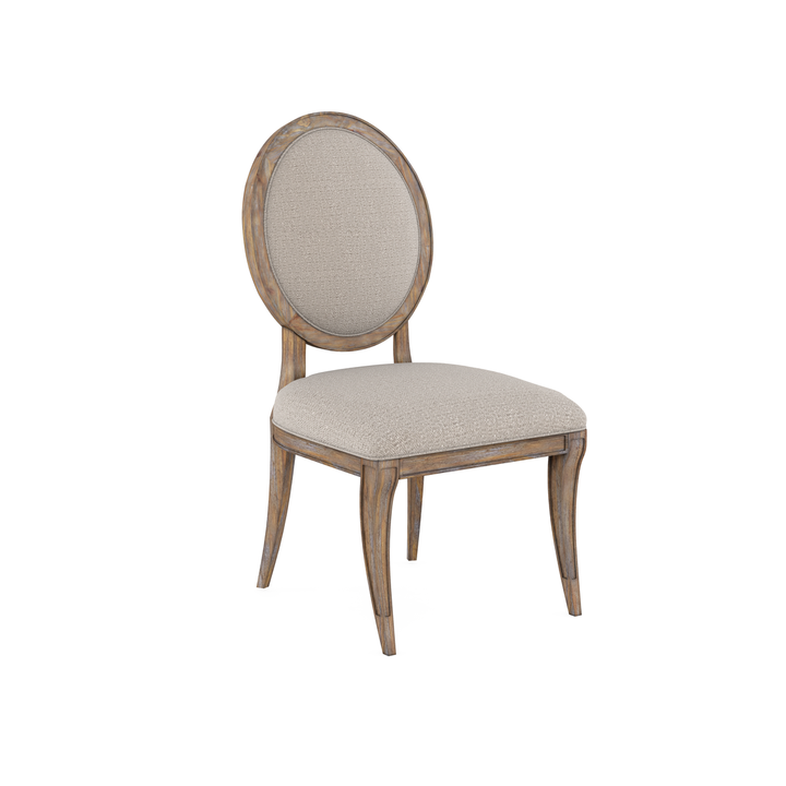 Architrave Oval Side Chair (Purchase in qty of 2 required, priced individually) - Brown