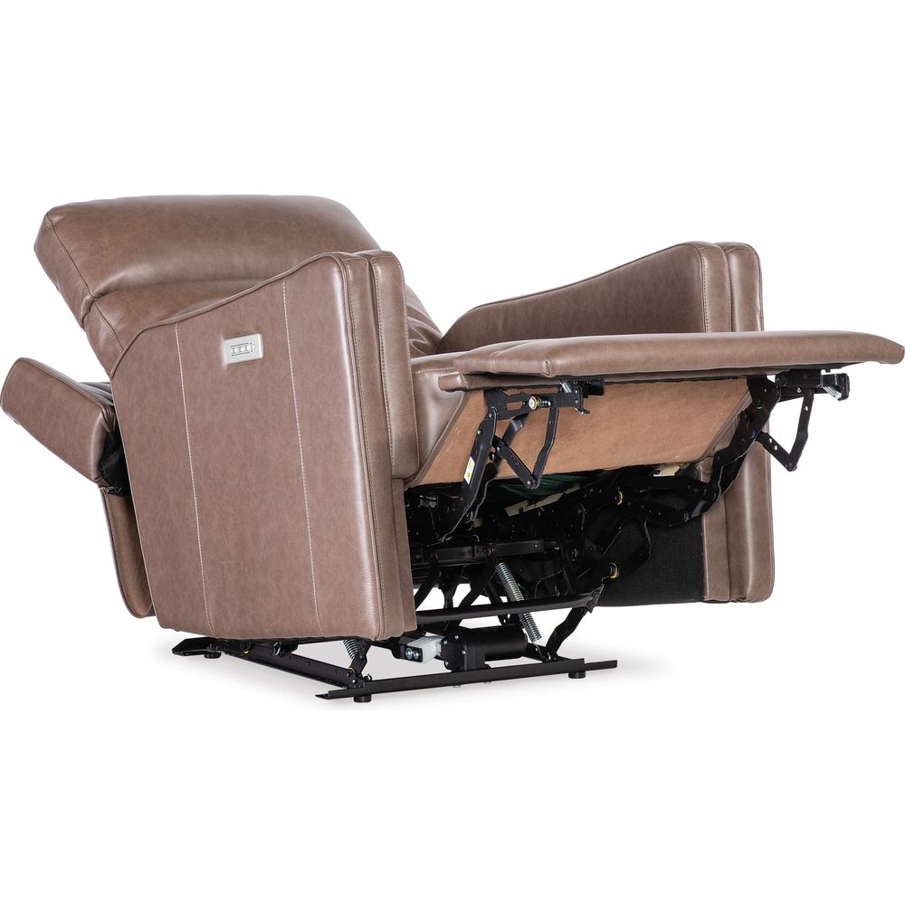 Lounge Chairs: Recliners Twain Zero Gravity Power Recliner w/Power Headrest and Lumbar - Brown