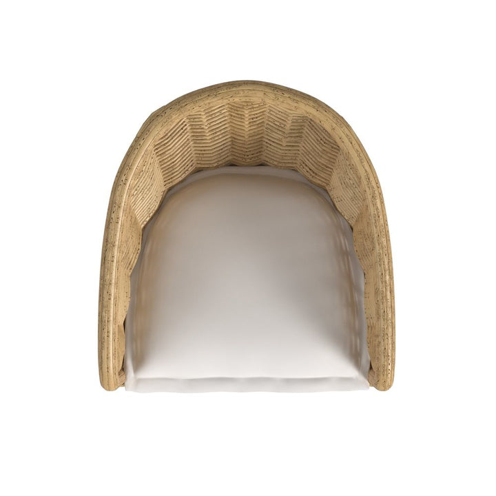 Playa Dining Chair in Soothe Pearl w/ Flange Welt
