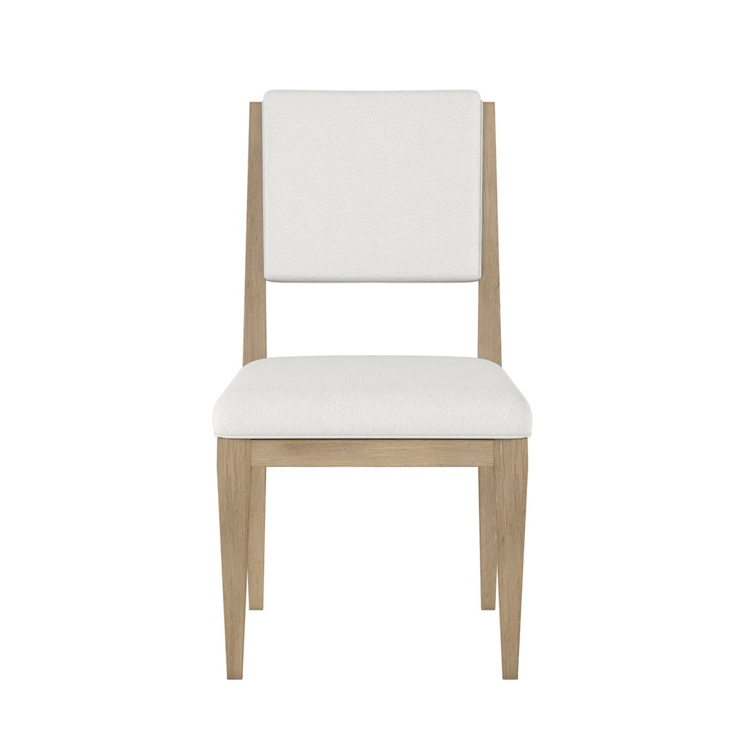 Garrison Side Chair - White, Brown