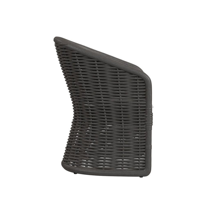 Outdoor Dining Chairs Cabo Dining Chair in Soothe Pearl w/ Flange Welt