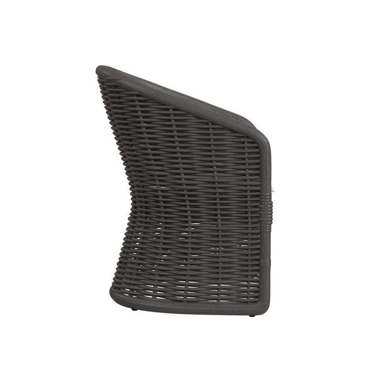 Outdoor Dining Chairs Cabo Dining Chair in Soothe Pearl w/ Flange Welt
