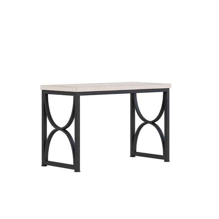 Alcove Metal End Table - White