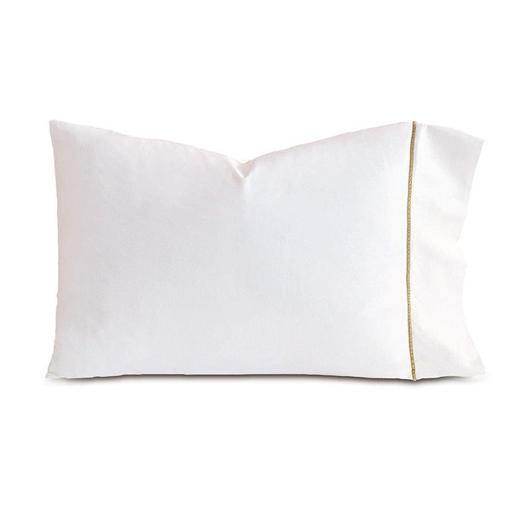 Linea Velvet Ribbon Pillowcase-Eastern Accents-EASTACC-STS12-WH-BK-BeddingBlack-1-France and Son