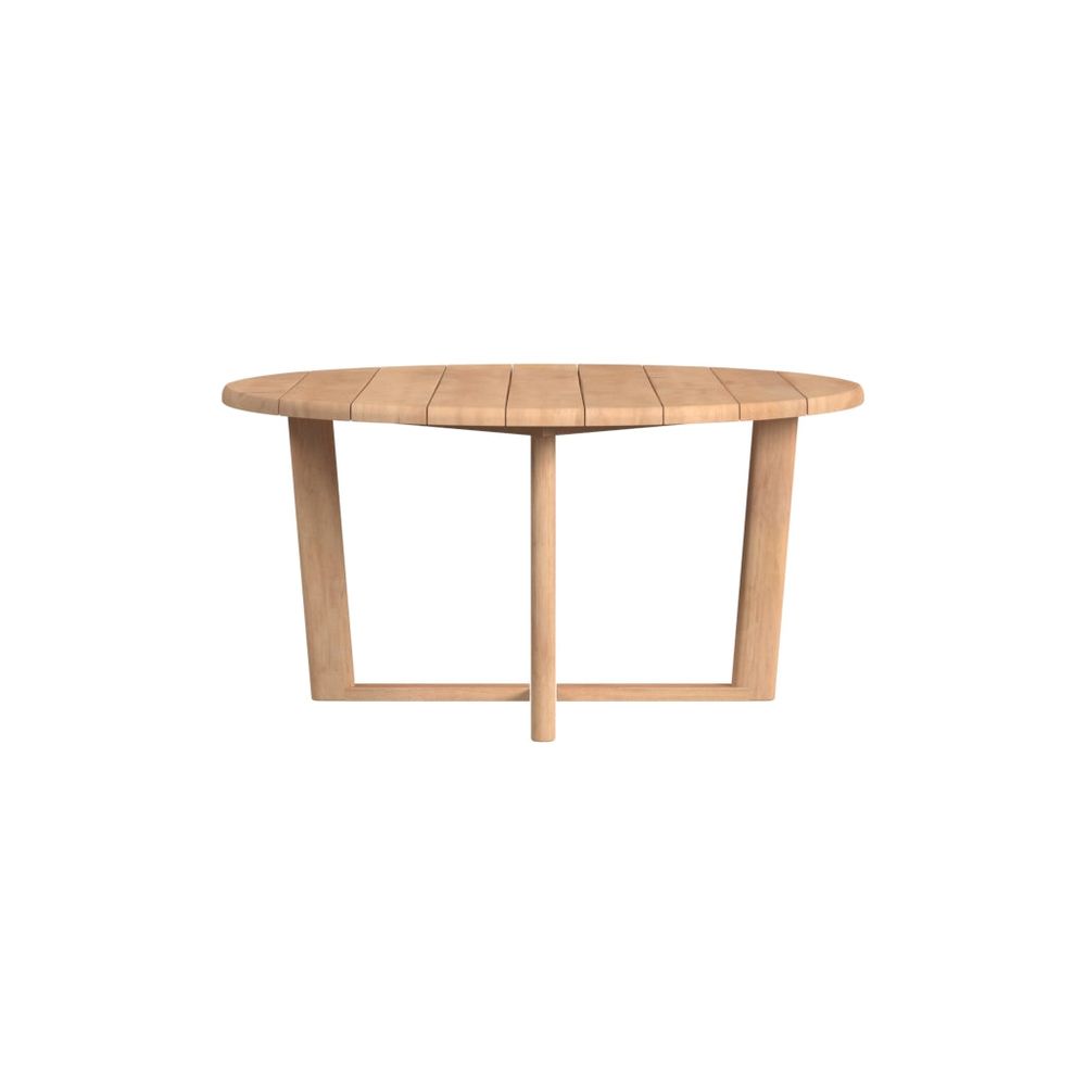 Outdoor Dining Tables Natural Teak 56" Round Dining Table