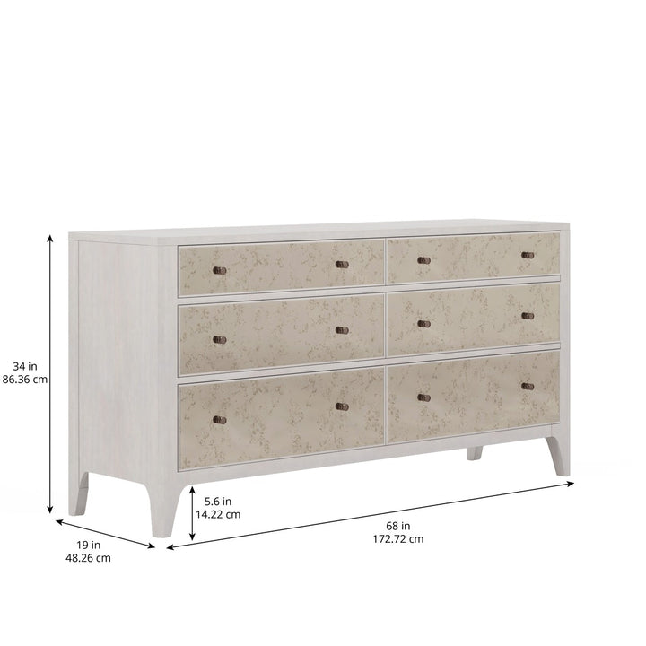 Mezzanine Mirrored Dresser - Grey