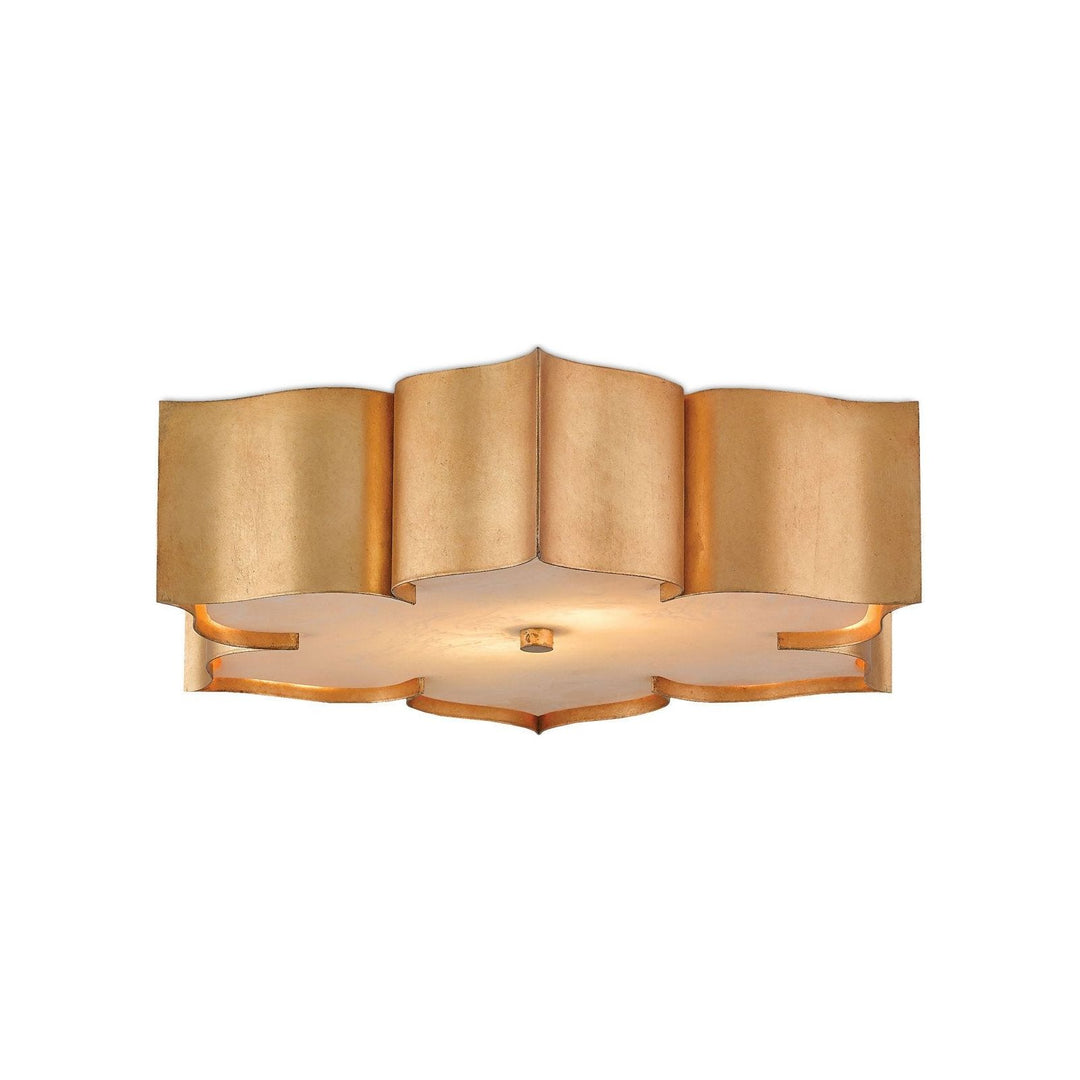 Grand Lotus Gold Flush Mount