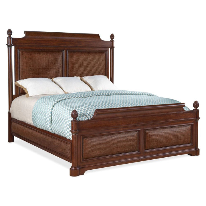 Theodore King Panel Bed - Dark Wood