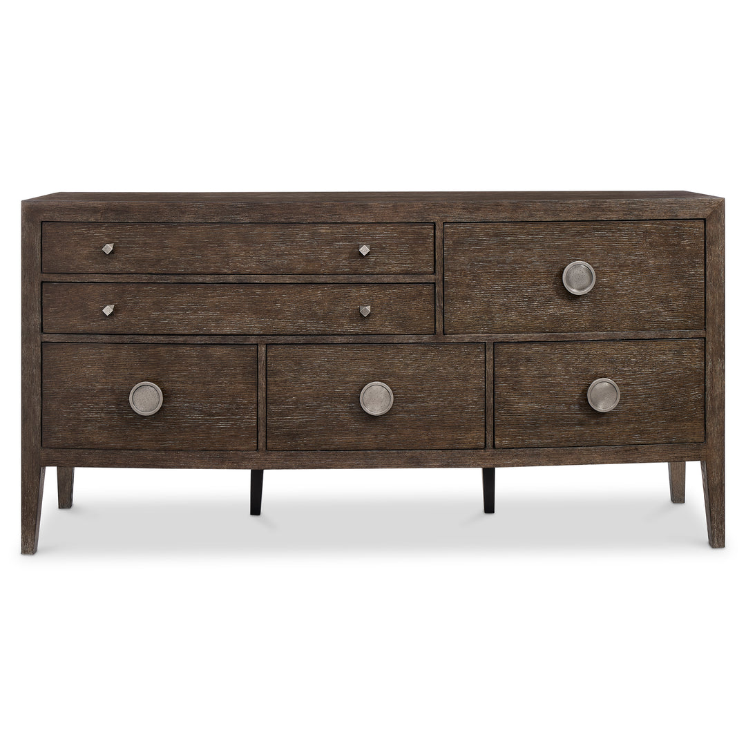 Cerused Charcoal Linea Dresser