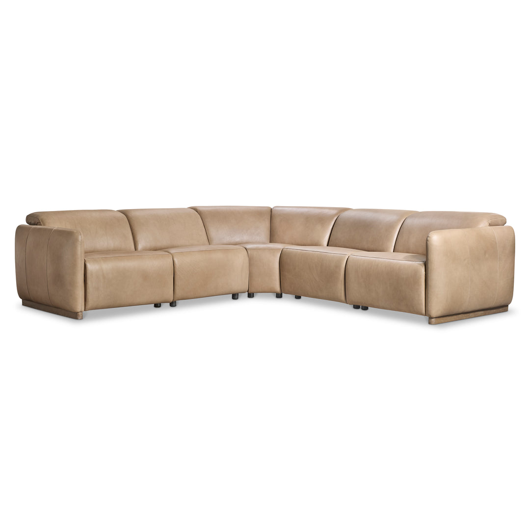 Alta 5-Piece Leather Power Motion Sectional Recliner