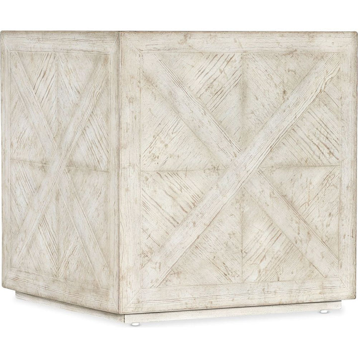 Side Tables Commerce & Market Block Buster End Table - Whites/Creams/Beiges