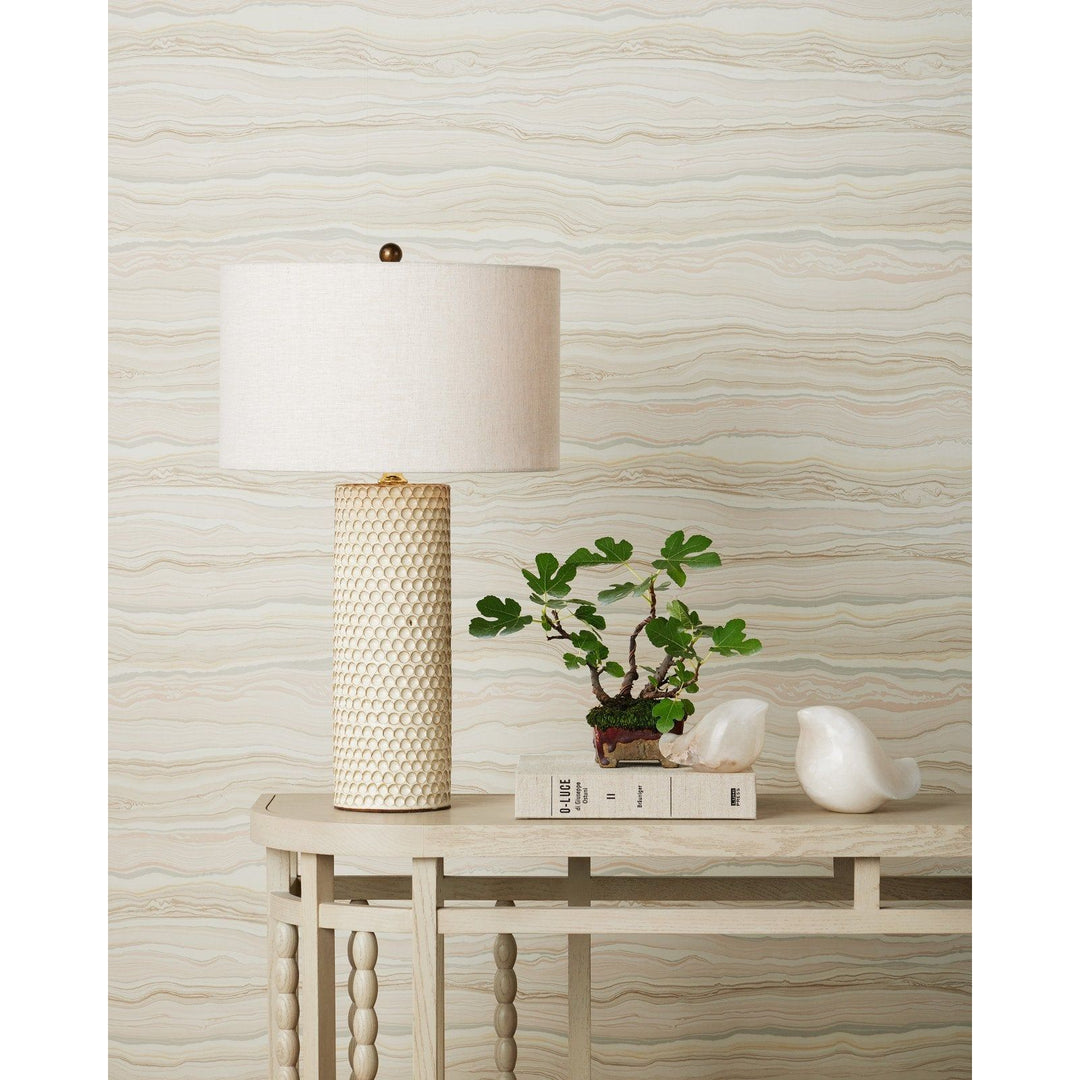 Polka Dot Ivory Table Lamp