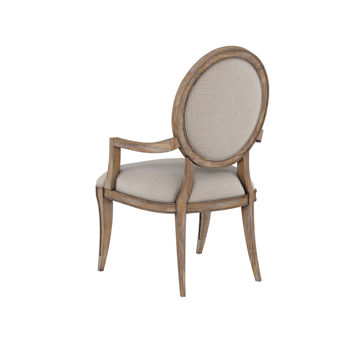 Architrave Oval Arm Chair (Purchase in qty of 2 required, priced individually) - Brown